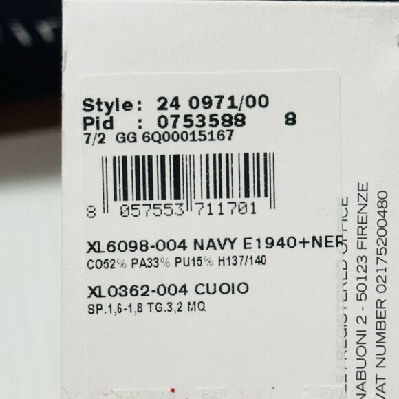 NWT Salvatore Ferragamo Men Navy Canvas Leather Trim Logo Clutch Pouch Bag - Picture 9 of 9